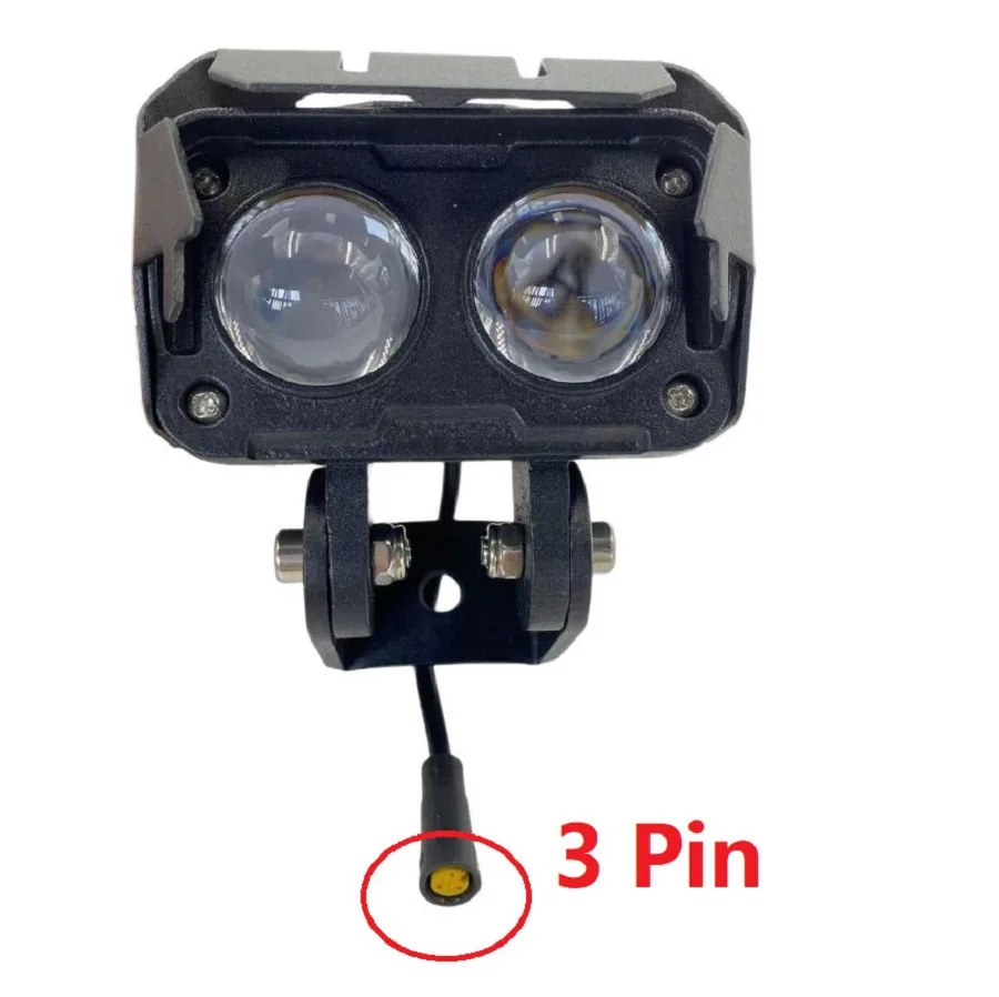 Reflektor elektryczny skuter kierownica lampa przednia przednia lampa LED dla Kugoo Kukirin G3 PRO akcesoria zamienne