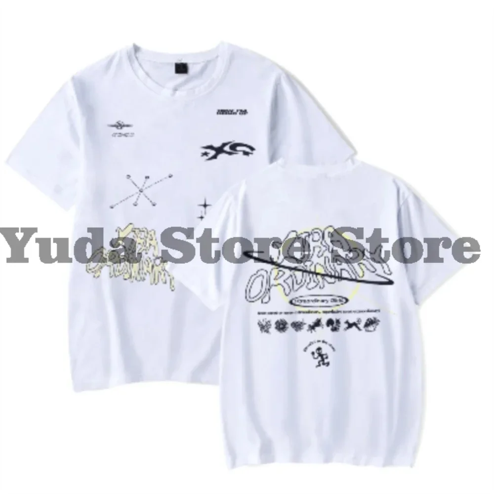 2025 XG Merch تي شيرت ألبوم جديد مروحة ميرش البدلة للجنسين موضة قصيرة الأكمام تي شيرت المرأة مريحة عصرية متعددة الاستخدامات