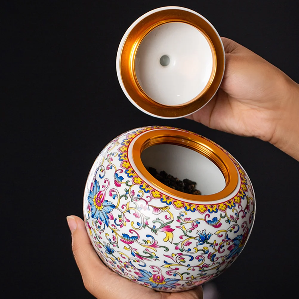 

Tea Jars for Loose Storage Multi-function Canister Pot Airtight Dried Fruit
