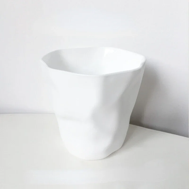 Seau de Rangement Moderne et Simple de Style Japonais, Récipient à Stylos et Roses de Couleur Unie pour Étudiant