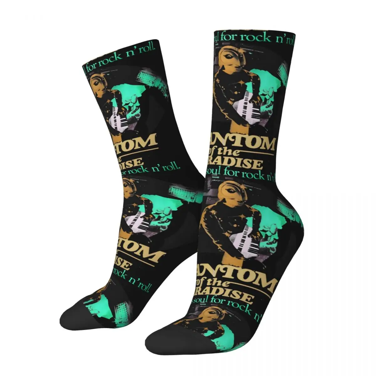 

Hip Hop Vintage Awesome Crazy Men's compression Socks Unisex Phantom Of The Paradise Street Style Pattern Printed Funny Novelty