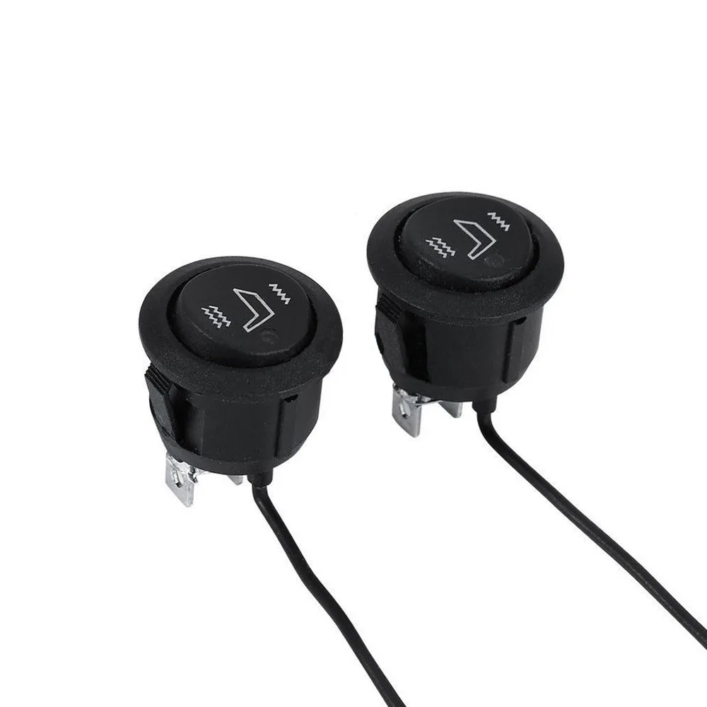 Automotive Seat Heater Switch Universal 3 Pin Round 12V Rocker Control For Car Truck SUV Marine Boat Heating System