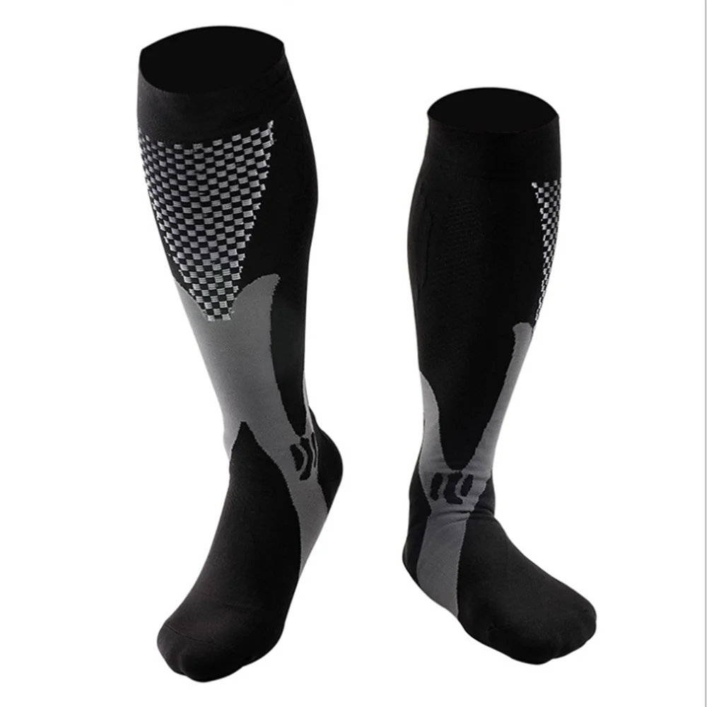 

1 Pair Compression Socks for Men Women Best Graduated Athletic Fit for Running Flight Travel Boost Stamina High Stockings