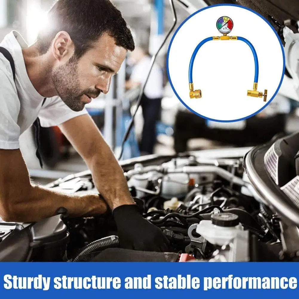 R1234YF سيارة المبردات شحن الأنابيب سيارة الفلور السيارات الأنابيب السائل مقرنة أداة الملء إضافة التيار المتناوب الغاز المبردات H U9A2 #5