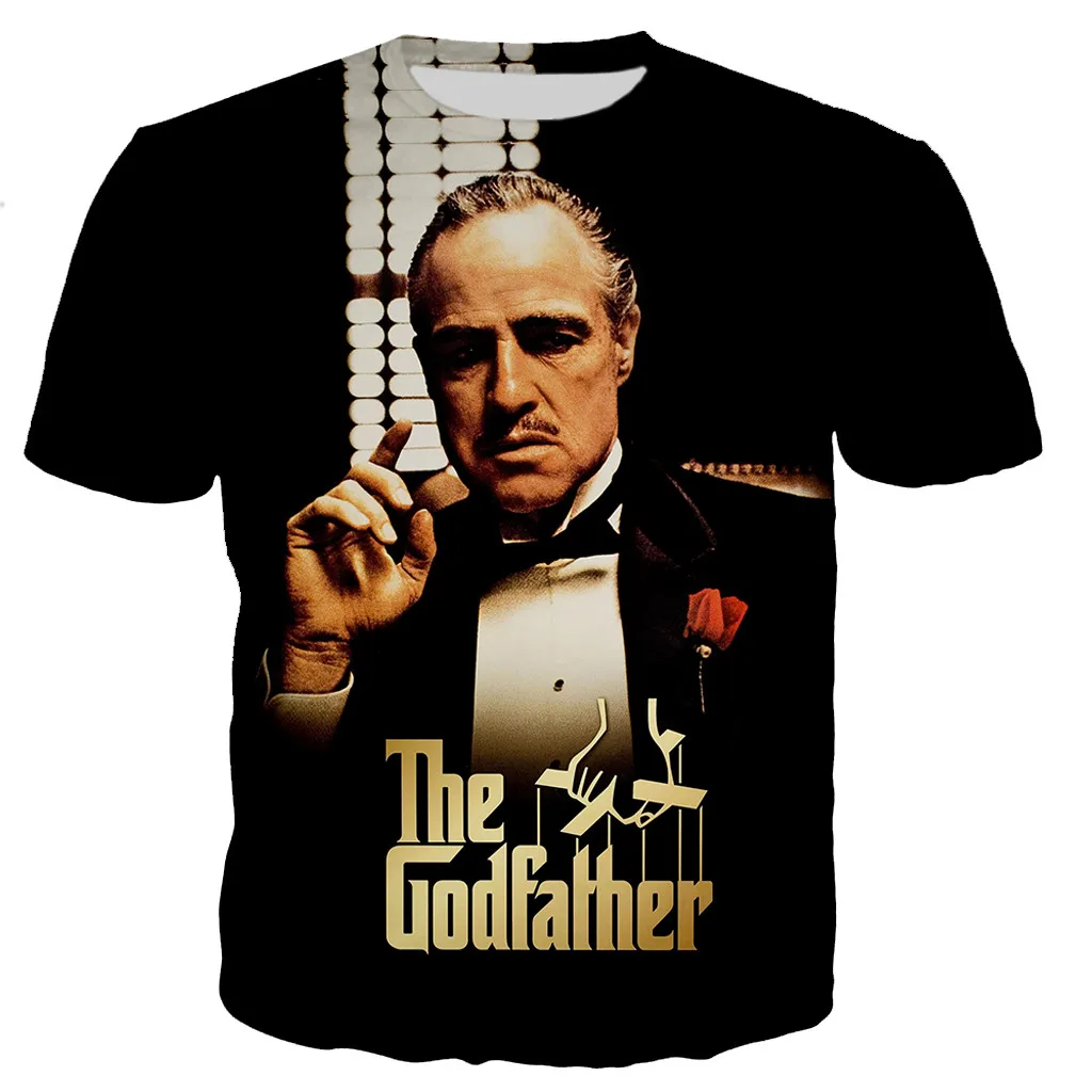 The Godfather T-Shirts Movie 3D Printed Streetwear Men Women Fashion Oversized Short Sleeve T Shirt Kids Tees Tops Man Clothing