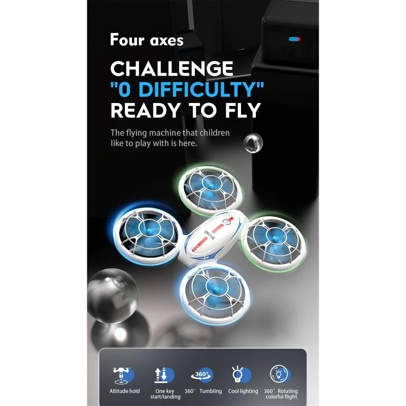 リモートコントロールドローン 4 軸飛行機おもちゃミニクワッドコプター子供好意プレゼント 15UB