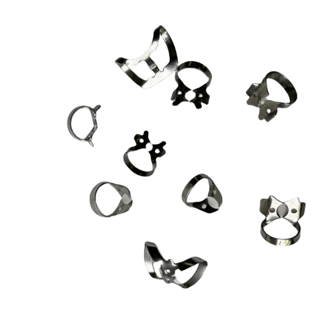 JUMTOP Dental Rubber Dam Puncher Set Rubber Dam Starter Set Kit with Frame Punch Clamps