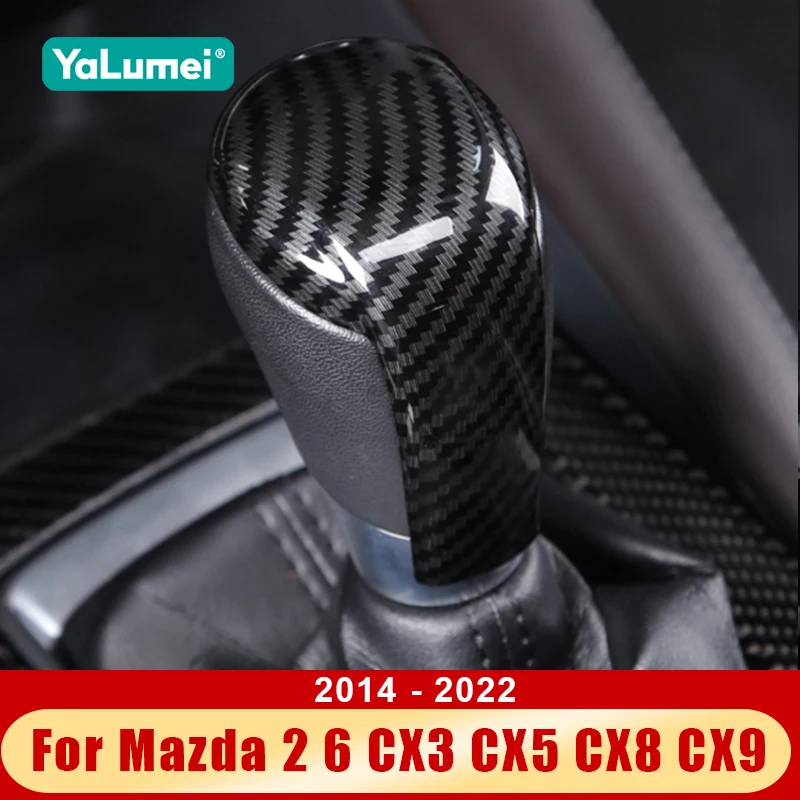 Für Mazda 2 6 GJ Demio CX3 CX-5 CX5 CX8 CX9 2014-2017 2018 2019 2020 2021 2022 Auto Schaltknauf Getriebe Kopf Abdeckung Zubehör
