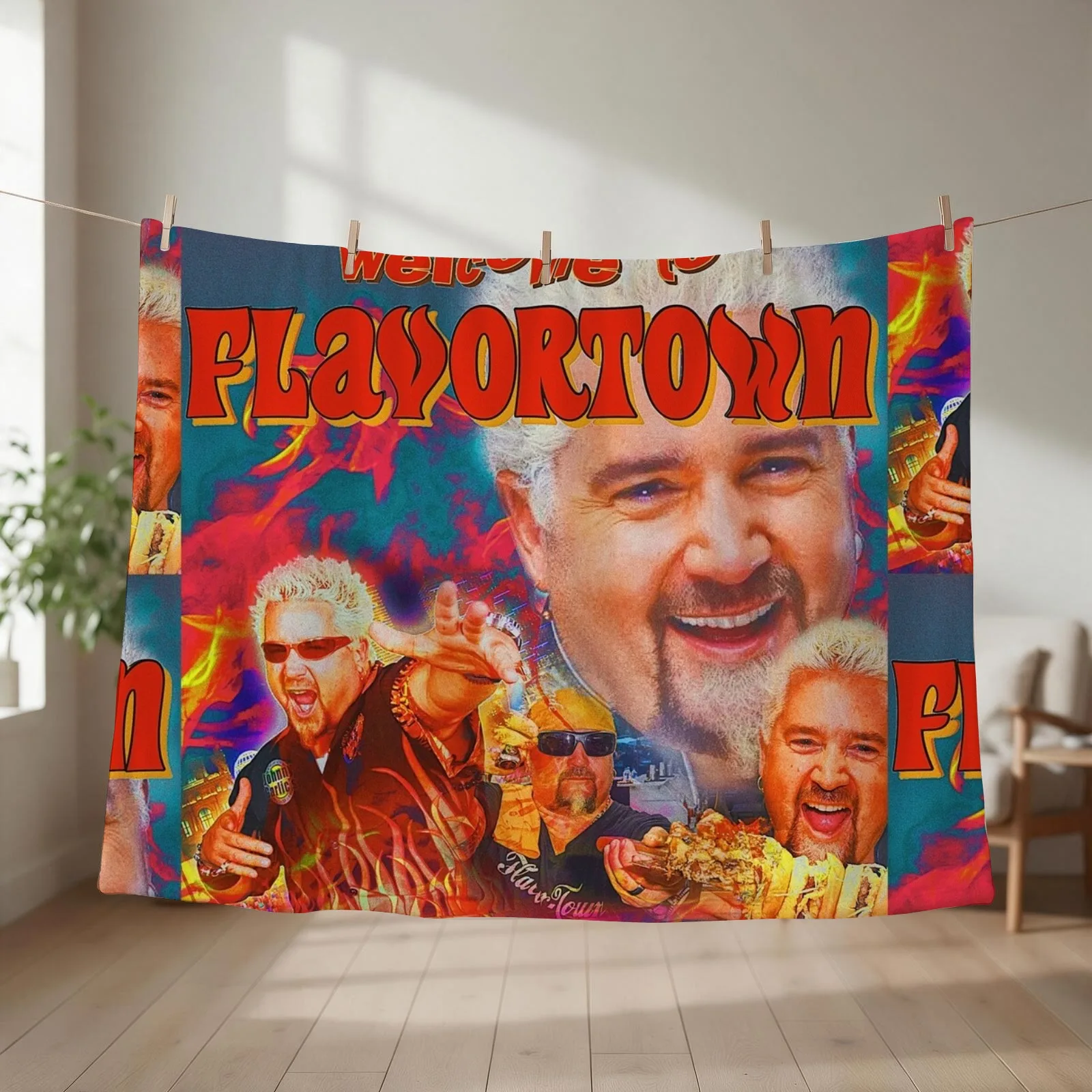 flavortown Throw Blanket Summer Soft Big Luxury Throw Personalized Gift Blankets