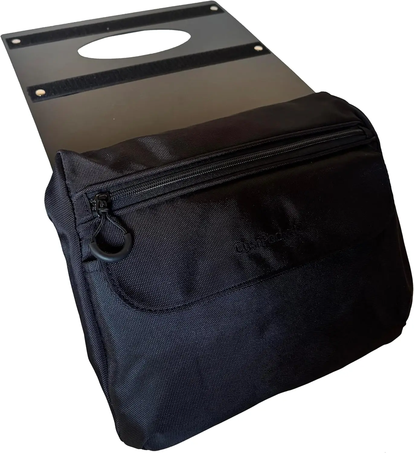 

Large Under-Cushion Wheelchair Bag with Easy-Reach Storage, Fits Manual and Electric Wheelchairs, Black Embroidered Logo