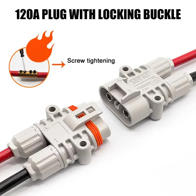 120A Parking Air Conditioning Connector High Current Waterproof Power Plug 16Square Wire Generator Male Female Docking Connector