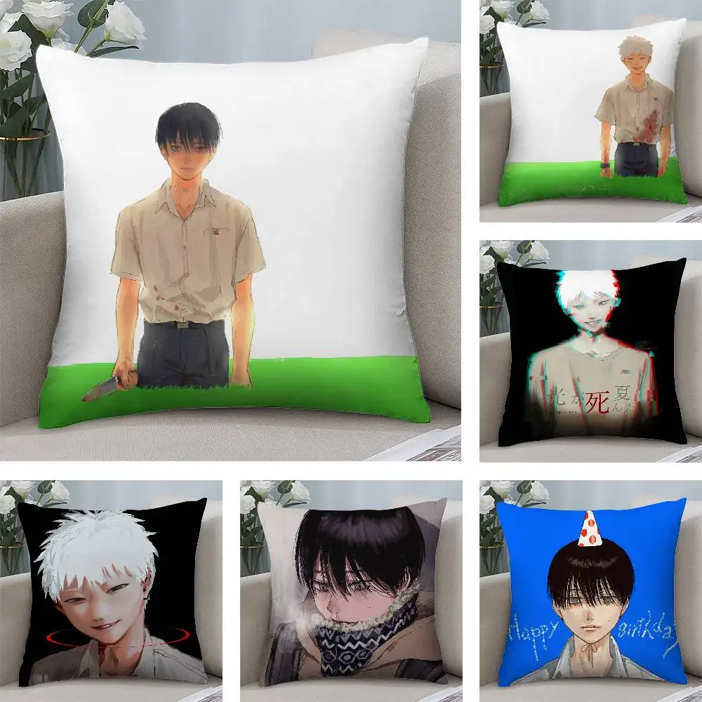 

The Summer h-Hikaru d-Died Pillow Case Plush Fabric Soft Pillowcase Double Sided Print Cushion Cover Household Gifts