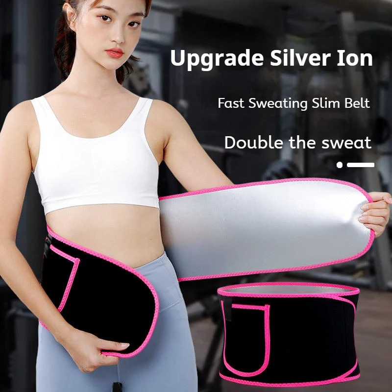 Waist Trainer Slimming Belt Men Gym Fitness Cincher Belly Control Corset Sweat Fat Burning Women Body Shaper Weight Loss