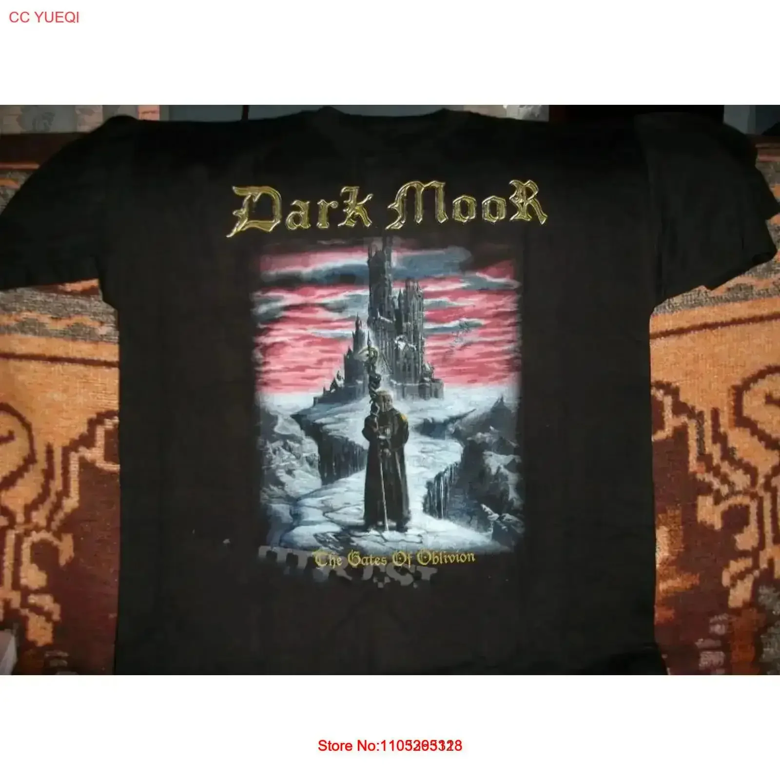 Dark Moor The gates of Oblivion T Shirt Black Size S 5XL 1P1007 vintage Washed streetwear graphic Versatile Stretched vintage