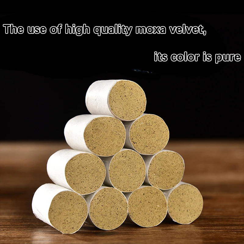 54Pcs High Quality Short Moxa Cone Mini Moxa Roll Acupuncture Massage Health Care Relieve Pain Chinese Traditional Self Moxa