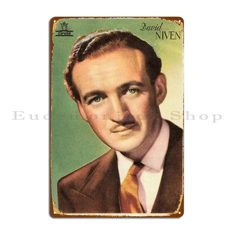 David Niven Metal Plaque Poster Personalized Garage Home Living Room Cinema Tin Sign Poster