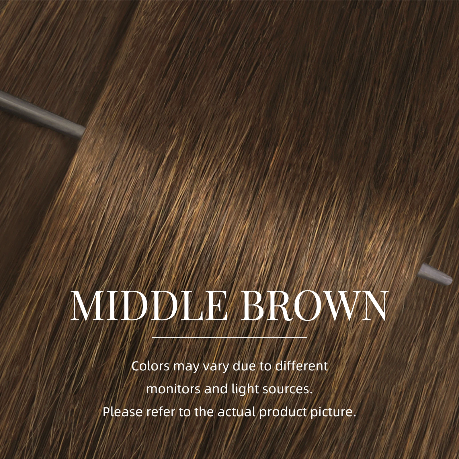 Vlasy 16pcs Middle Brown Mini Tape In Human Hair Extensions Strap Seamless Invisible Straight Strap 100% Human Hair 12''-24''