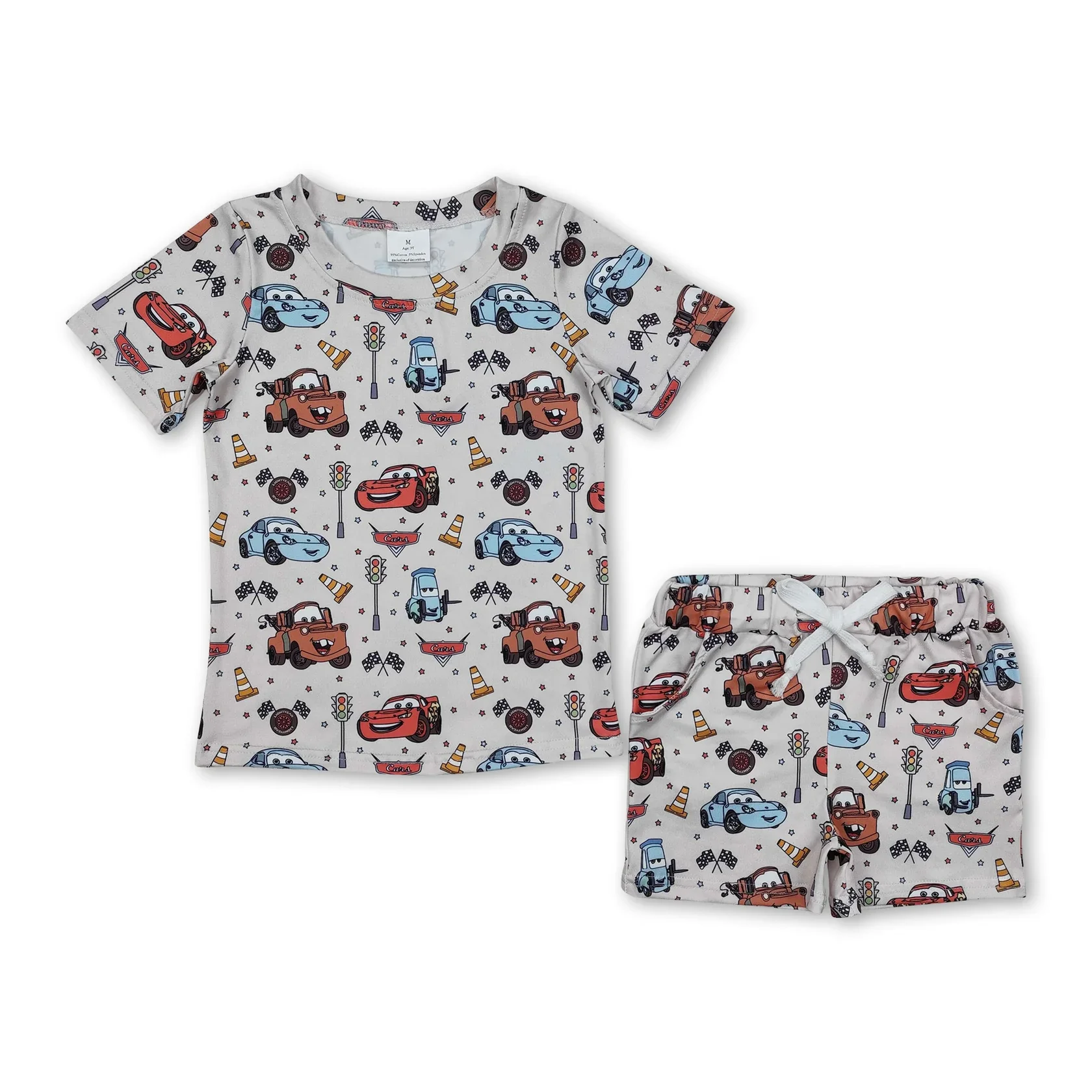

Baby Boys Car Racing Rompers Summer Sets