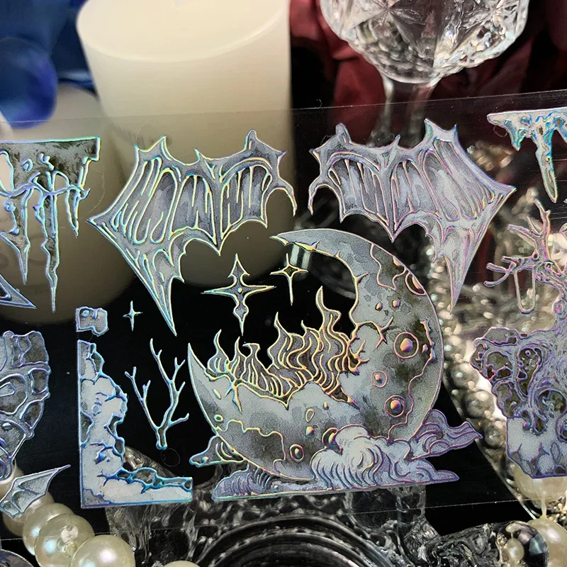 5meter Dark Wind Background Pet Tape Wings Decoration Journal