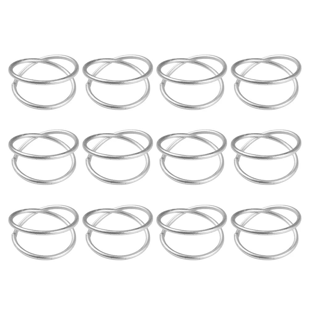 

12Pcs Napkin Rings Metal Spiral Design for Farmhouse Rustic Modern Table Decor Holiday Christmas Wedding Party Dinner Banquet
