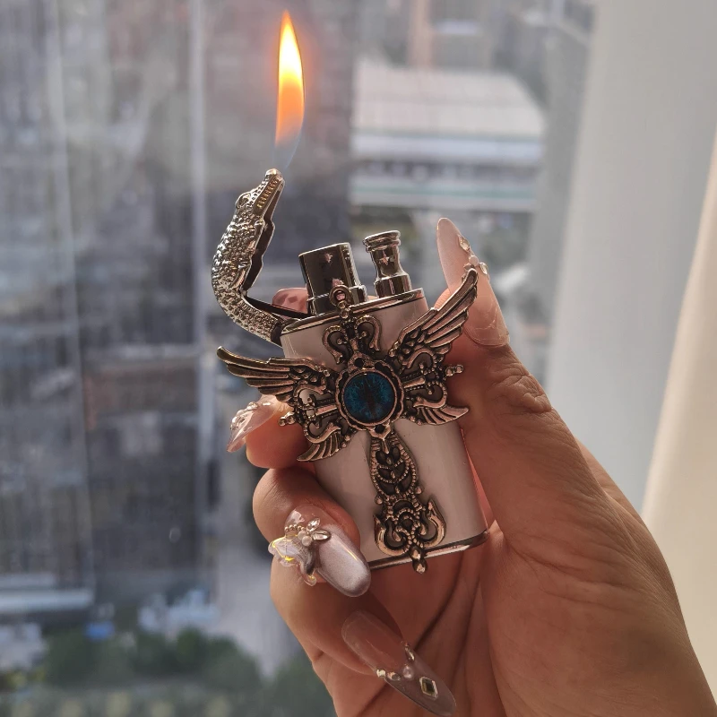 

New Precision Dual Fire Switch, Windproof Straight Jet Flame, Personalized Durable Tool for Daily/Outdoor & Couple Gifts