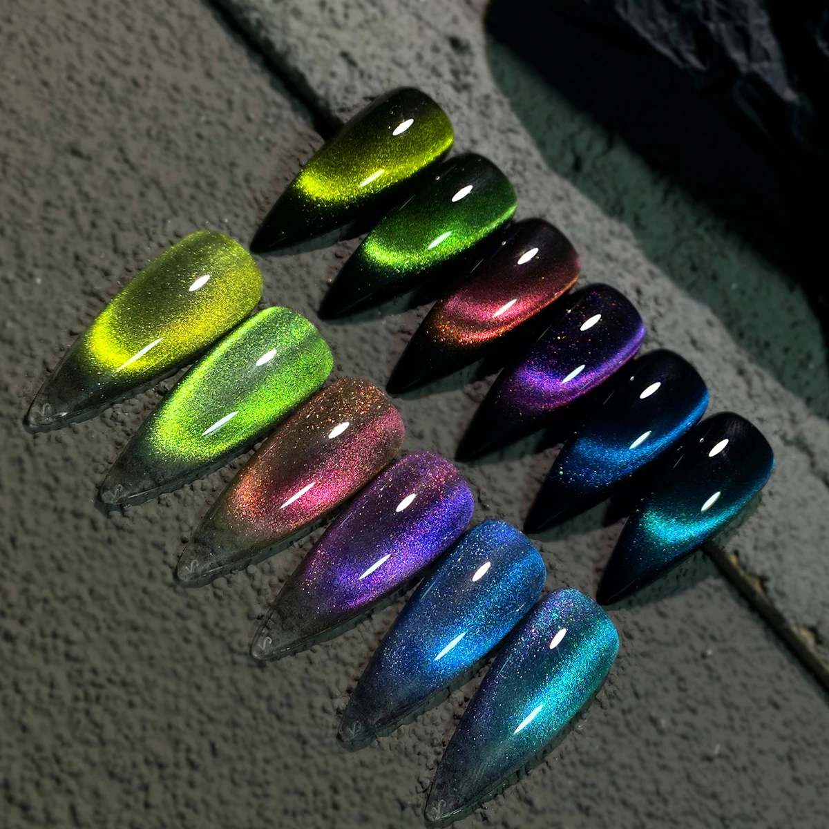 8ml 고양이 눈 네일 젤 폴란드어 업그레이드 된 마그네틱 젤 폴란드어 갤럭시 카멜레온 효과 네일 젤 UV LED 매니큐어 젤 끄기