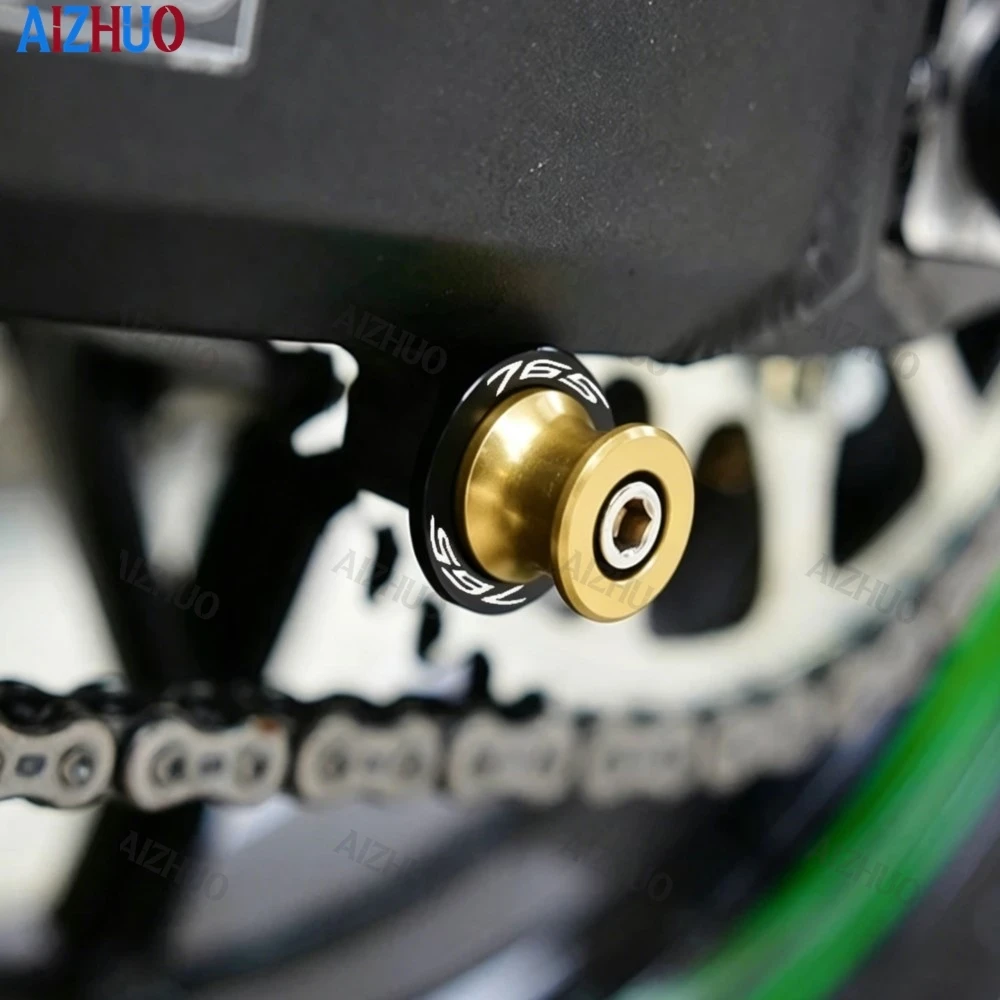 

For Street Triple 765 R S RS Moto2 765RS 765R 2023-2025 2026 8MM Motorcycle Swingarm Spools Sliders Stand Screw Tire Valve Caps