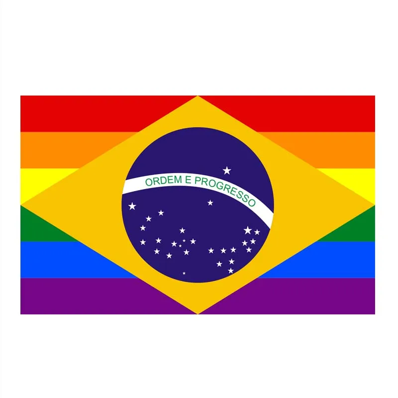 FLAGLAND 90x150cm Brazil Gay Pride Flag