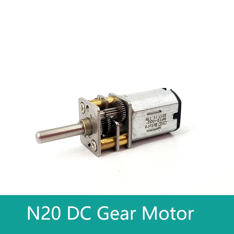 

N20 Micro Metal DC 3V 6V Gear Motor Gear Wheel Gear Motor Engine Reducer Low Speed 100~200RPM Mini Reduction Motor