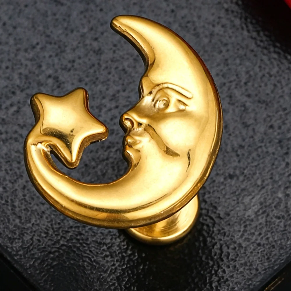 Implant Grade ASTM F136 Titanium Anodizing Labret Ear Lip Stud Nose earrings Internally Threaded 16G Piercing jewelry