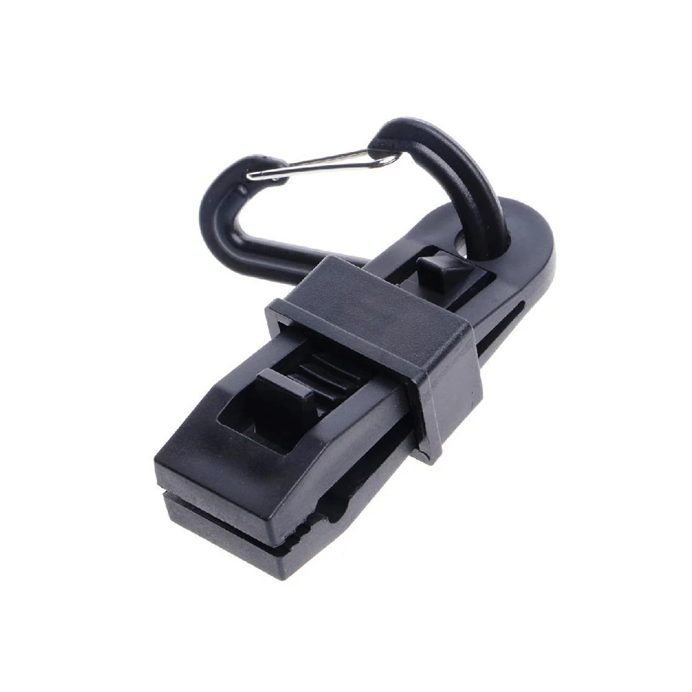 

8pcs Plastic Tent Fastener Clips Cordlock For Awning Camping Hiking Outdoor Black 4Mm Fixing Hook For Tents