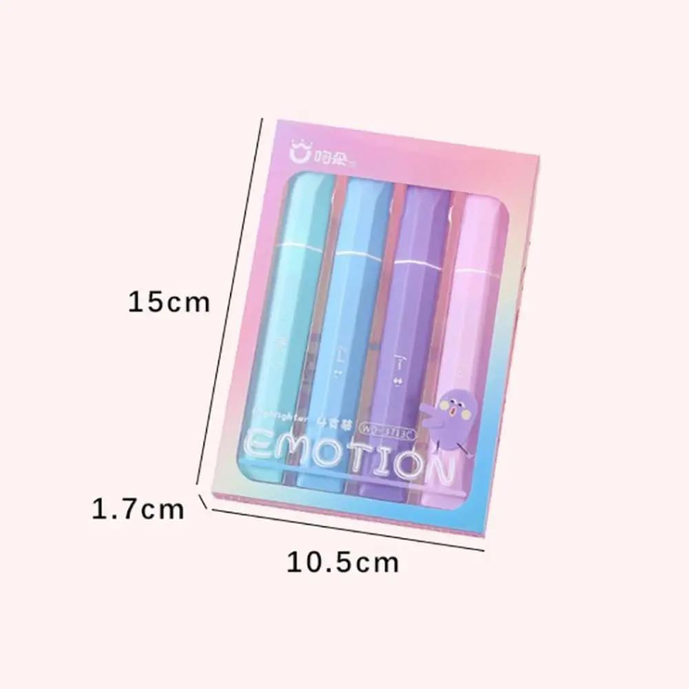 Evidenziatore a colori dopamina Punta obliqua Pennarello artistico a testa morbida Protezione per gli occhi Pittura Penna a colori per pittura con graffiti