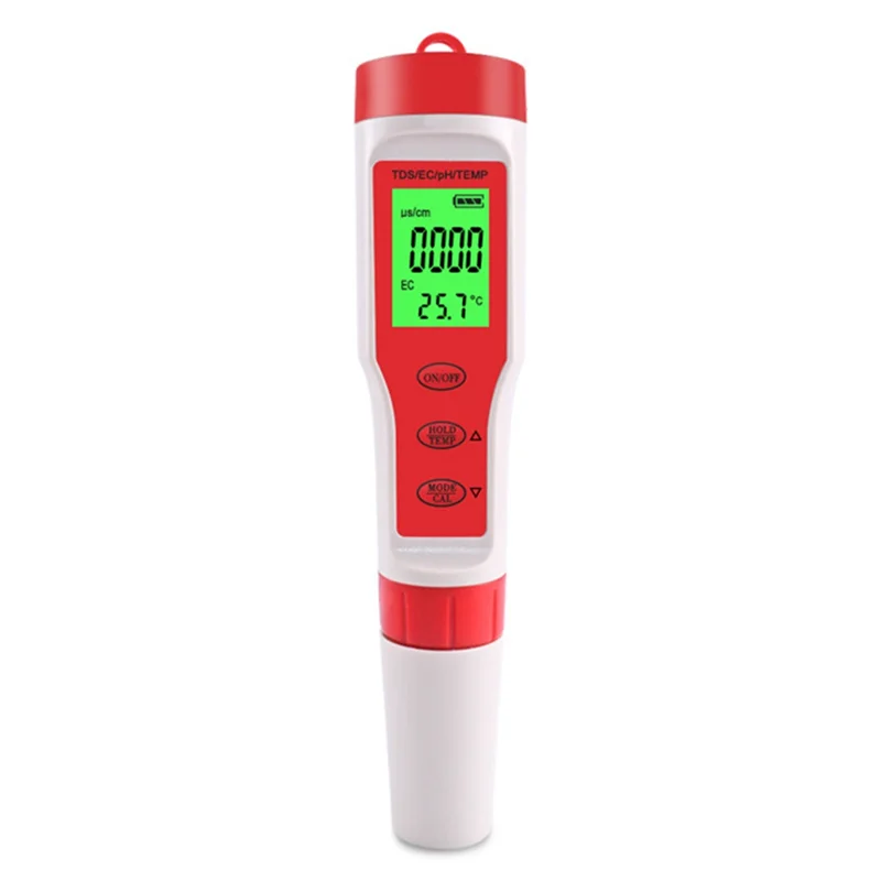 4 In 1 Digital Water Quality Detector PH/TDS/EC/TEMP Multi-Function Tester Pen