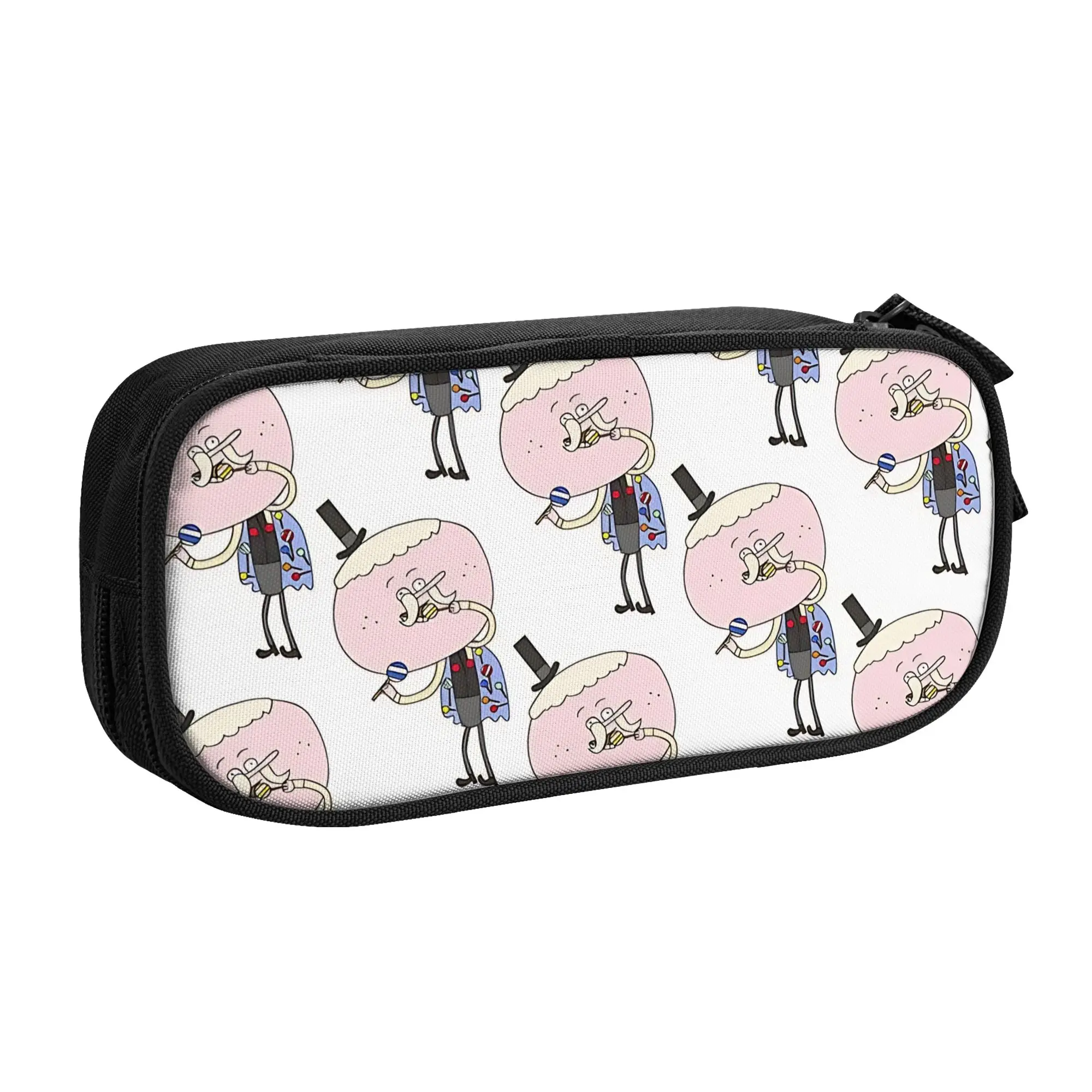 1 piece Lightweight playful peeking wildlife  Pencil Case Girls Pen Bag R-Regular show School Stationery Bag