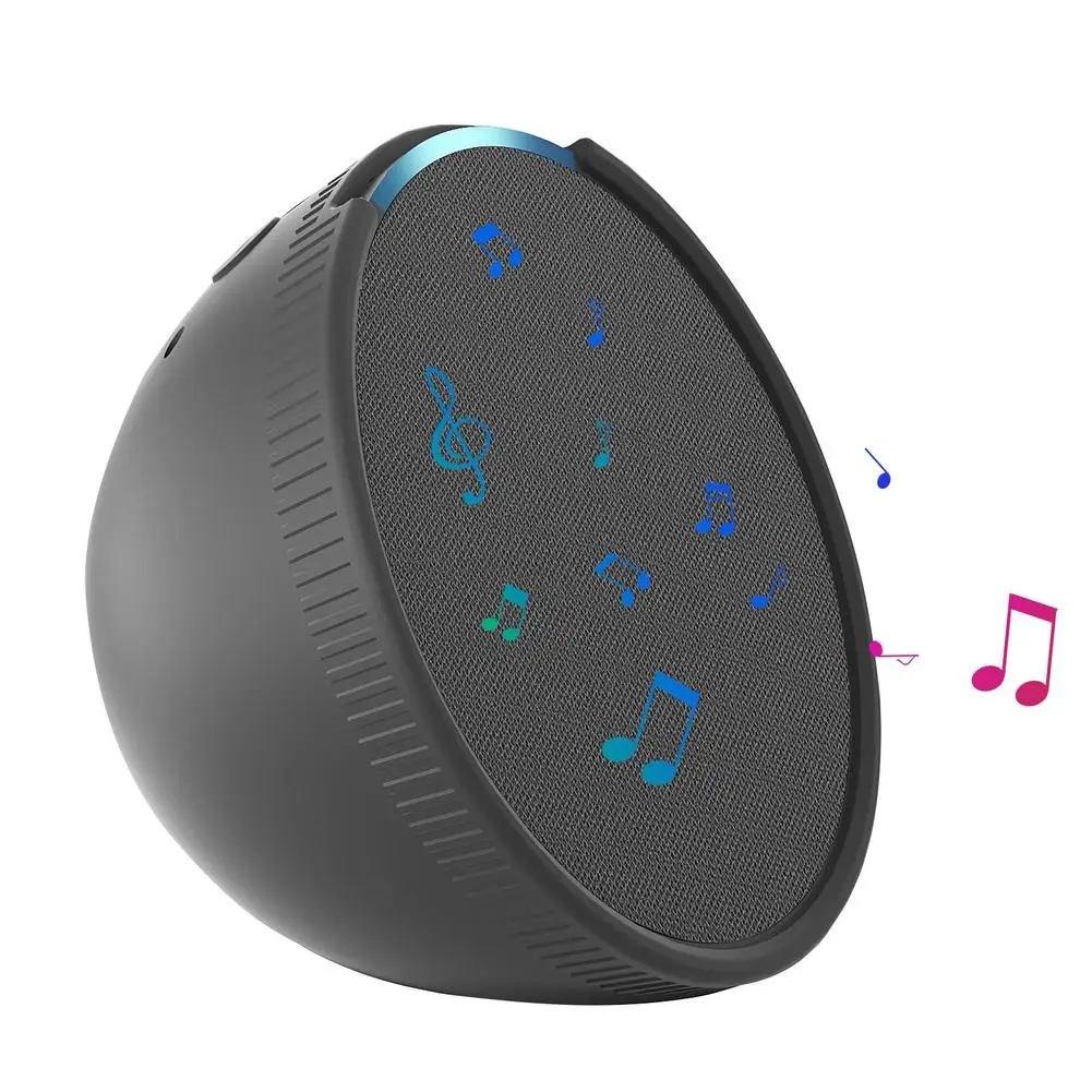 Audio Silicone Sleeve Crash Proof All-inclusive Protective Case Fall Proof Audio Desk Stand For Echo Pop Speaker Accessories