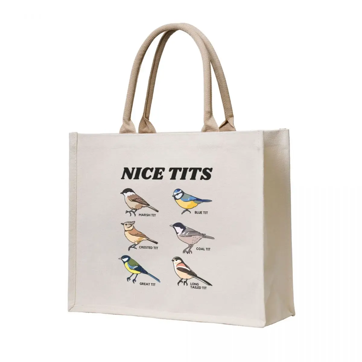 

Funny Bird Watching Tote Bag Women's shopper shopping bag logo reusable shopping bags personalized tote bag