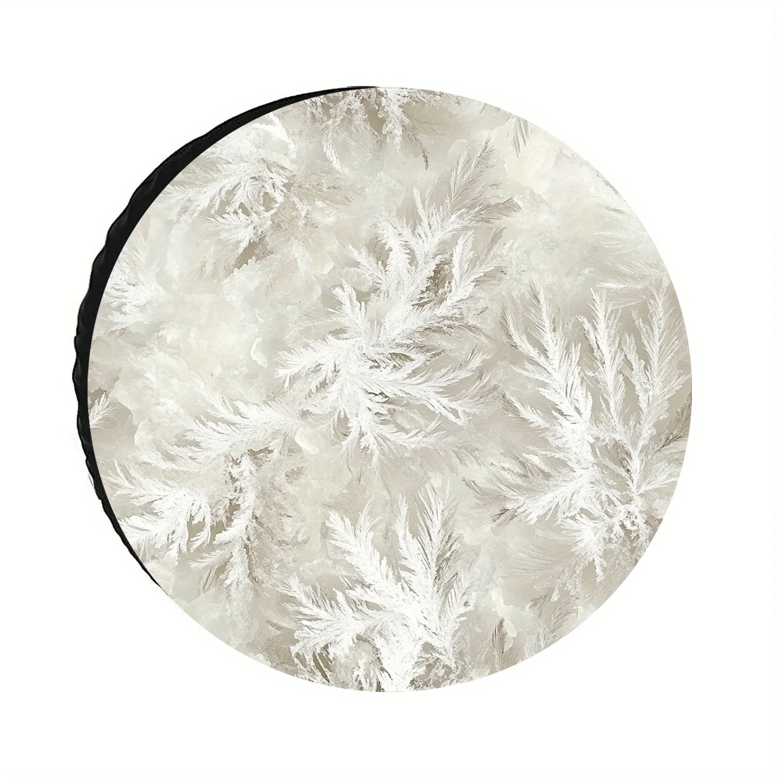 A High-Definition Printed Tire Cover - Made Of Black Polyester Fabric, Available In Multiple Sizes For 28-34 Inches, Suitable Fo