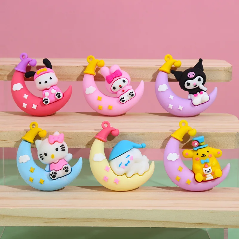 

Miniso мультфильм Sanrio Moon брелок для ключей студенческая школьная сумка кулон пара брелок орнамент милый маленький подарок