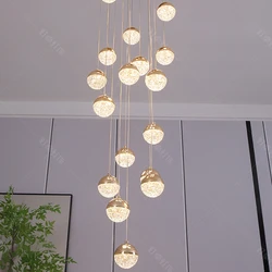 Modern home decor led lights pendant light lamps forstaircase Chandeliers for living room hanging light indoor lighting