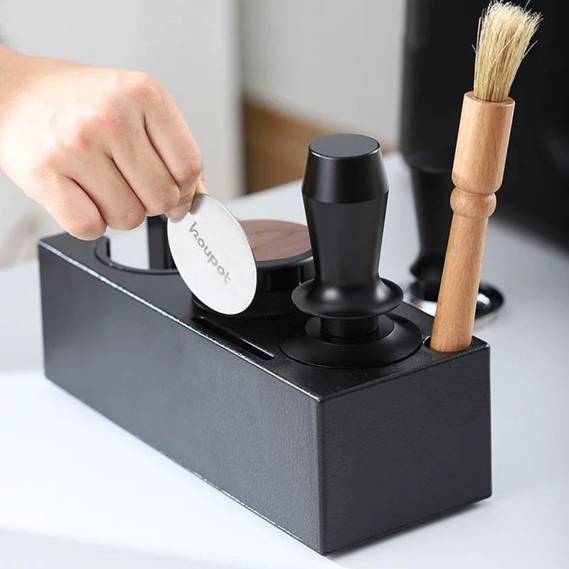 Coffee Tamping Station Distributor Tamper Set For 51/53/54/58mm Universal Espresso Coffee Tamper Station ABS Coffee Tamper Stand