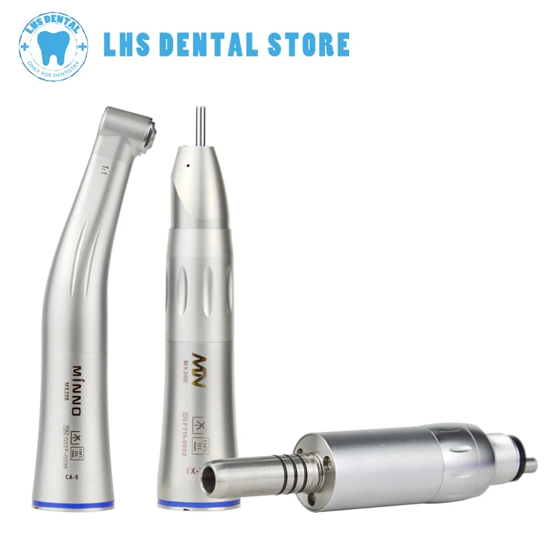 Dental Handpiece 1:1 Reverse Angle Low Speed Handpiece, Non-Fiber Optic EX-7 Internal Set of Dental Instruments