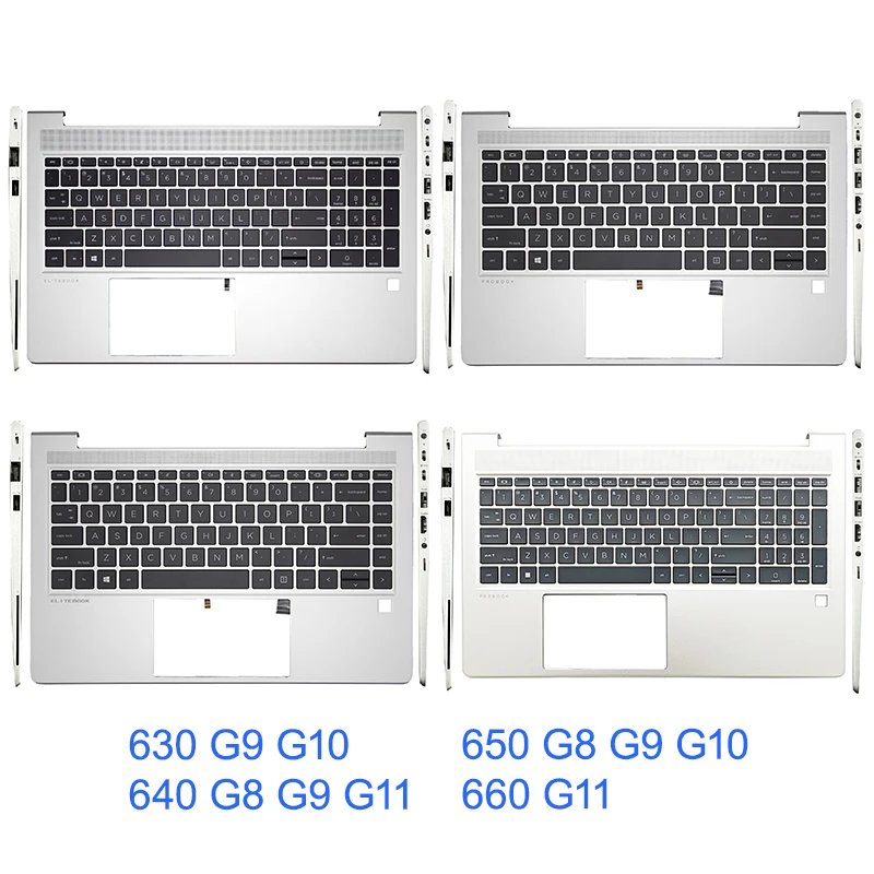 

Новый верхний чехол с клавиатурой США для HP Elitebook 630 640 G9 650 G8 G9 G10 660 G11, верхняя крышка упора для рук ноутбука с подсветкой клавиатуры