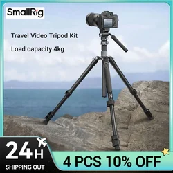 Kit treppiede Video da viaggio SmallRig con gambe in fibra di carbonio, leggero e stabile per il carico di fotografia di viaggio 4KG 4221