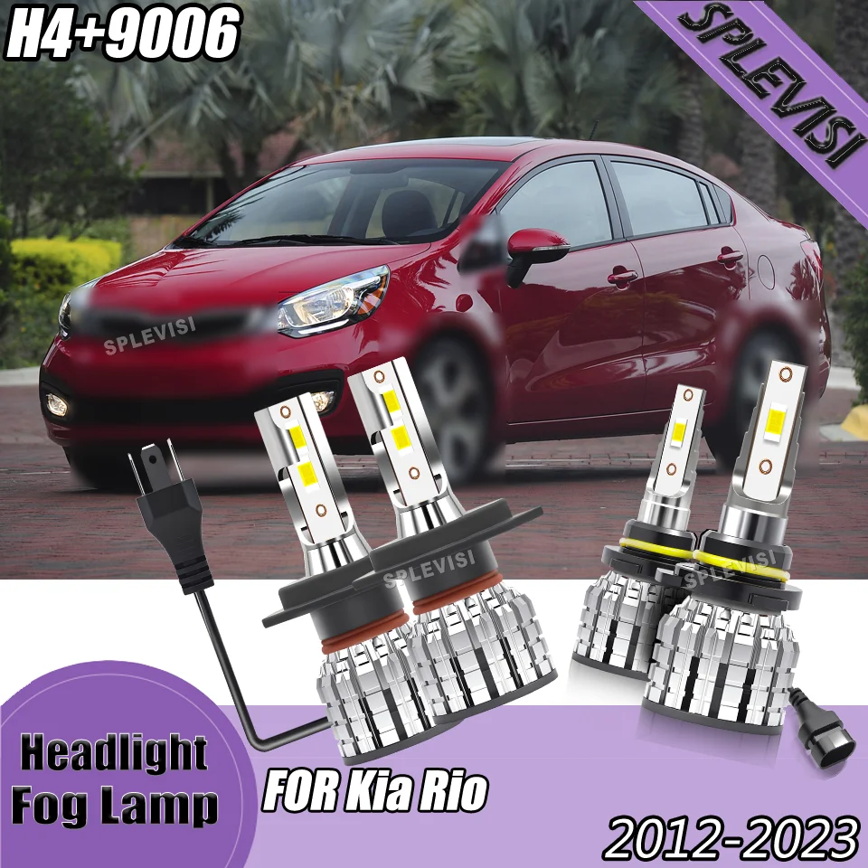 

LED H4 Headlight 9006 Foglamp Bulbs Safer Night Drive For Kia Rio 2012 2013 2014 2015 2016 2017 2018 2019 2020 2021 2022 2023