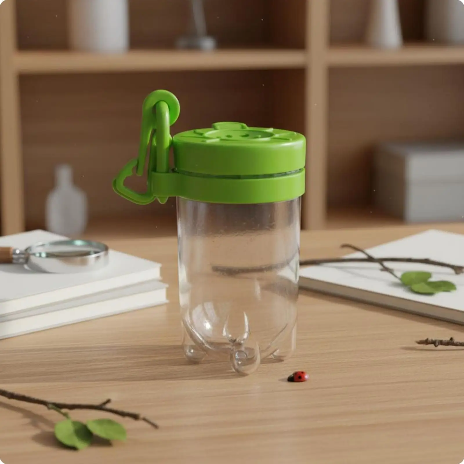 4xObservation Box Transparent Clear Science Container Learning Collecting Jar for Preschoolers, Kids, Classroom, Outdoor