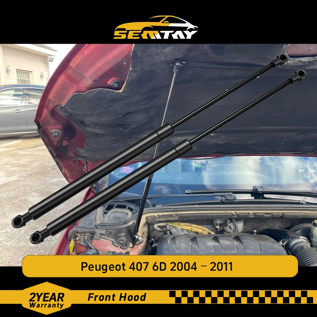 

Стойки капота SEMTAY для Peugeot 407 6D 2004-2011, опора подъема капота, пружинные амортизаторы, демпфер