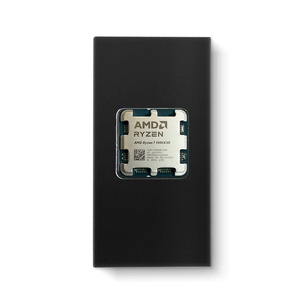 معالج AMD R7 9800X3D 8-Core 16-Thread الجديد لوحدة المعالجة المركزية للألعاب AM5 5.2 جيجا هرتز Ryzen ™   7 9800X3D L3=96M TDP 120W ولكن بدون مبرد