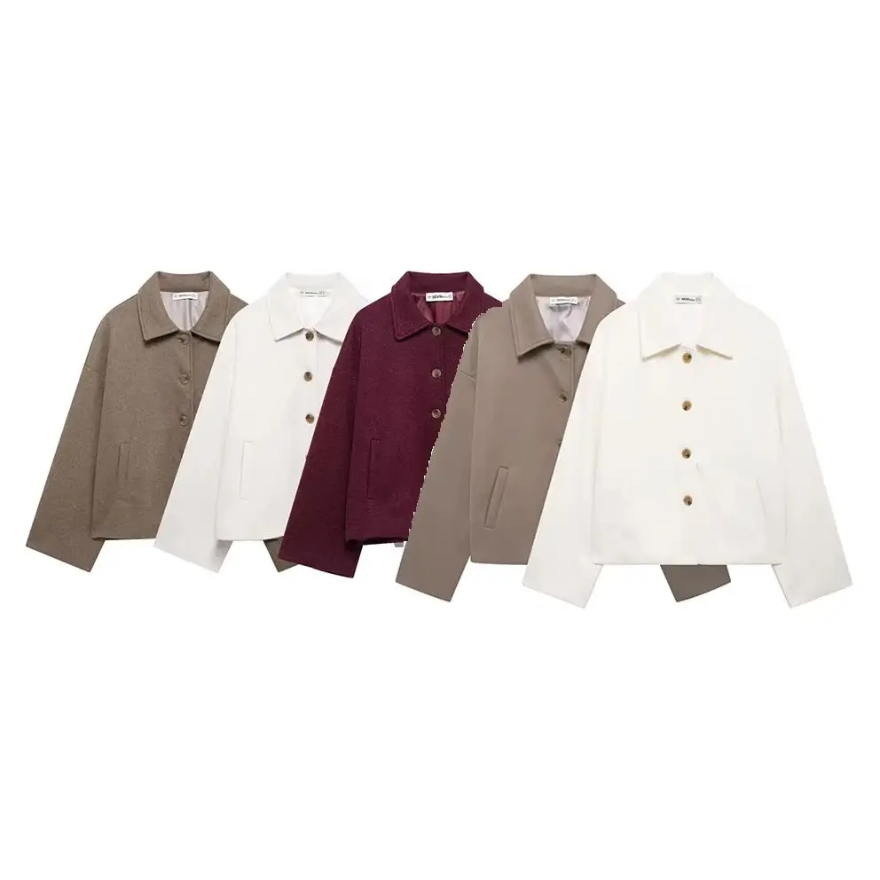 

KONDALA шикарные модные осенние винтажные женские пальто 2024, однобортное пальто с карманами, прямая повседневная элегантная однотонная женская верхняя одежда