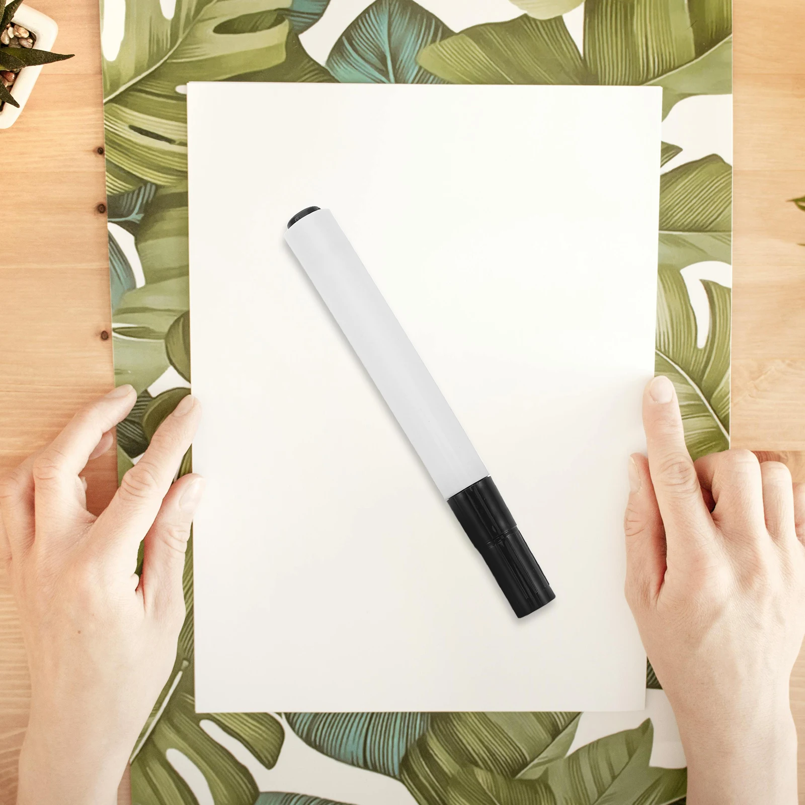 10pcs Blackboard Pen Empty Shells Refillable Whiteboard Markers Erasable Fine Pens Art Supplies Tools