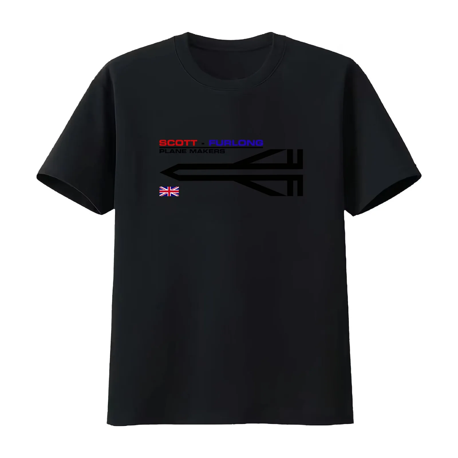 Scott-Furlong Aviation T-Shirt Summer Casual Cotton Tee Oversized Streetwear Tops Vintage Graphic Print Unisex Men Women